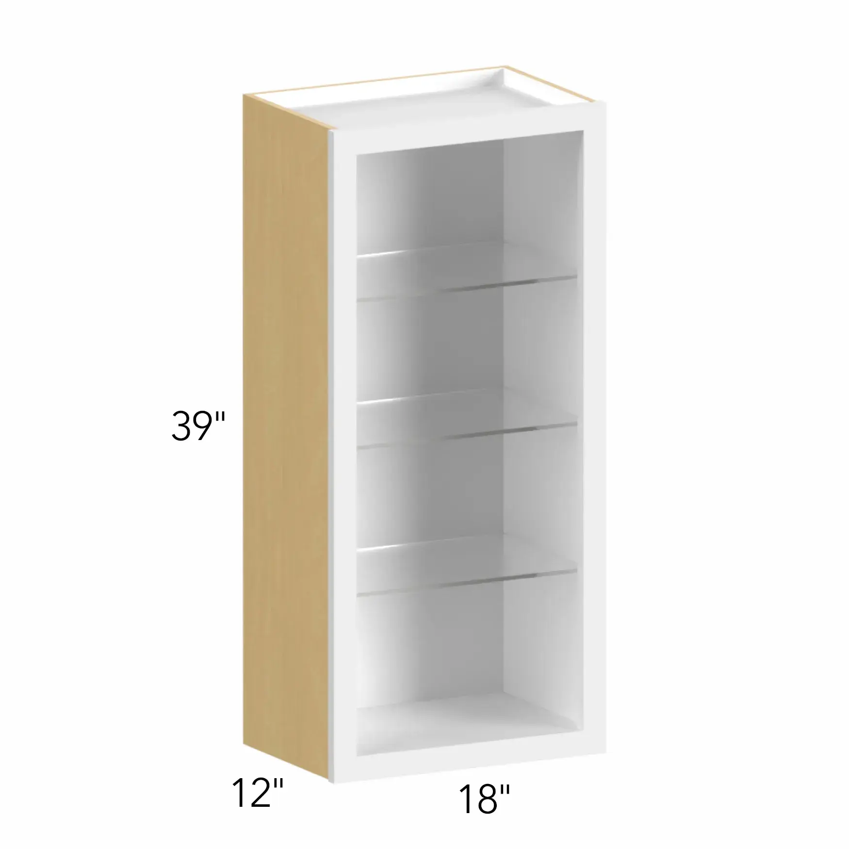 Allure® Galaxy Timber 18"W x 39"H x 12"D Wall Cabinet (Glass Ready) (NDW1839)