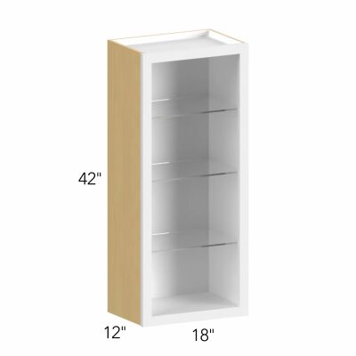 Allure® Galaxy Timber 18"W x 42"H x 12"D Wall Cabinet (Glass Ready) (NDW1842)