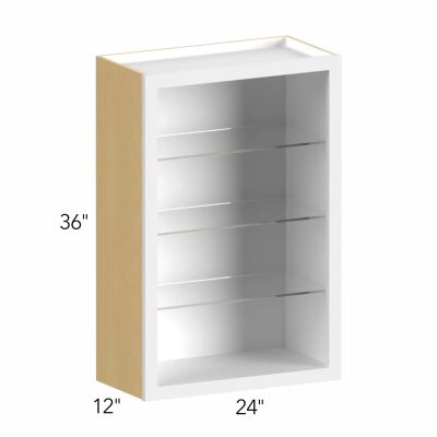 Allure® Galaxy Timber 24"W x 36"H x 12"D Wall Cabinet (Glass Ready) (NDW2436)