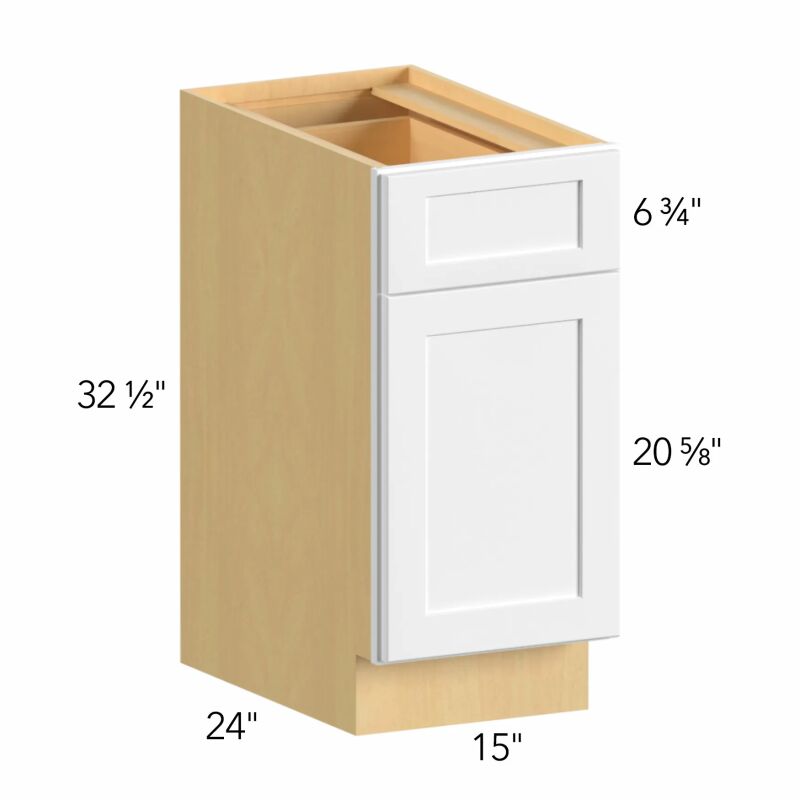 Allure® Galaxy Frost 15"W x 32.5"H x 24"D Base Cabinet (ADA-B15)