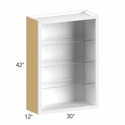 Allure® Galaxy Truffle 30"W x 42"H x 12"D Wall Cabinet (Glass Ready) (NDW3042)