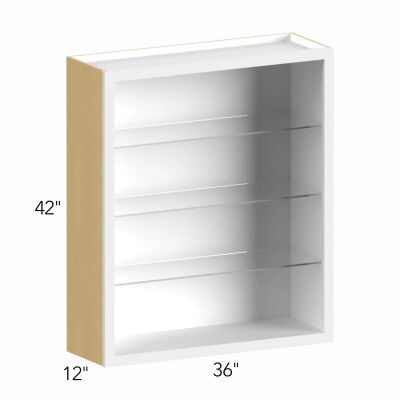 Allure® Galaxy Linen 36"W x 42"H x 12"D Wall Cabinet (Glass Ready) (NDW3642)