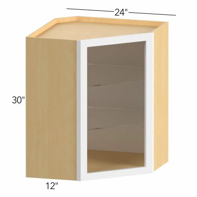 Allure® Galaxy Indigo 24"W x 30"H x 24"D Diagonal Corner Wall Cabinet (Glass Ready) (NDWDC2430)