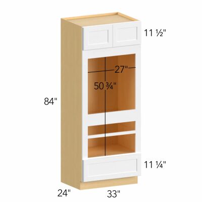 Allure® Echo Timber 33"W x 84"H x 24"D Oven Cabinet (OC3384D)