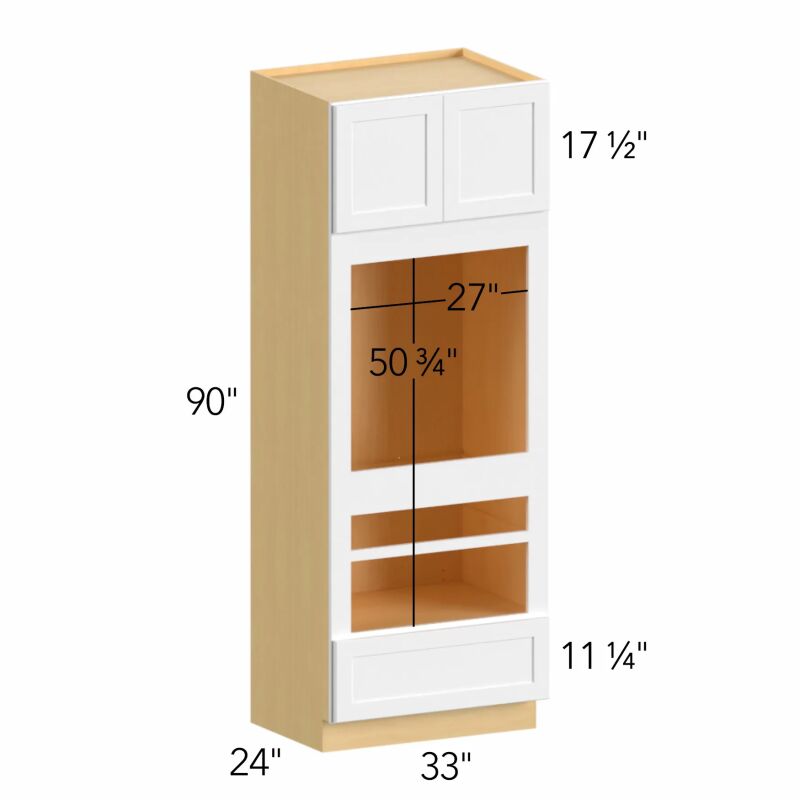 Allure® Galaxy Mocha 33"W x 90"H x 24"D Oven Cabinet (OC3390D)