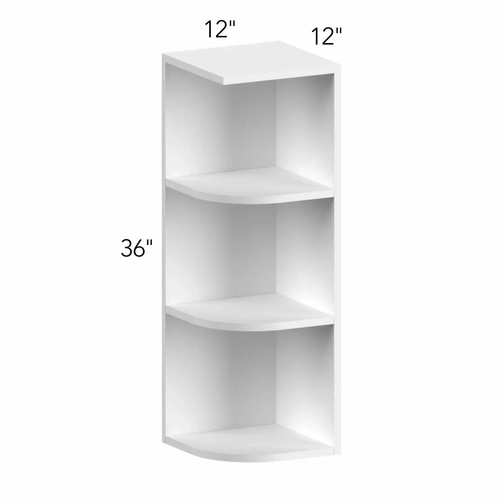 Allure® Echo Timber 12"W x 36"H x 12"D Wall Open End Cabinet (OE1236)