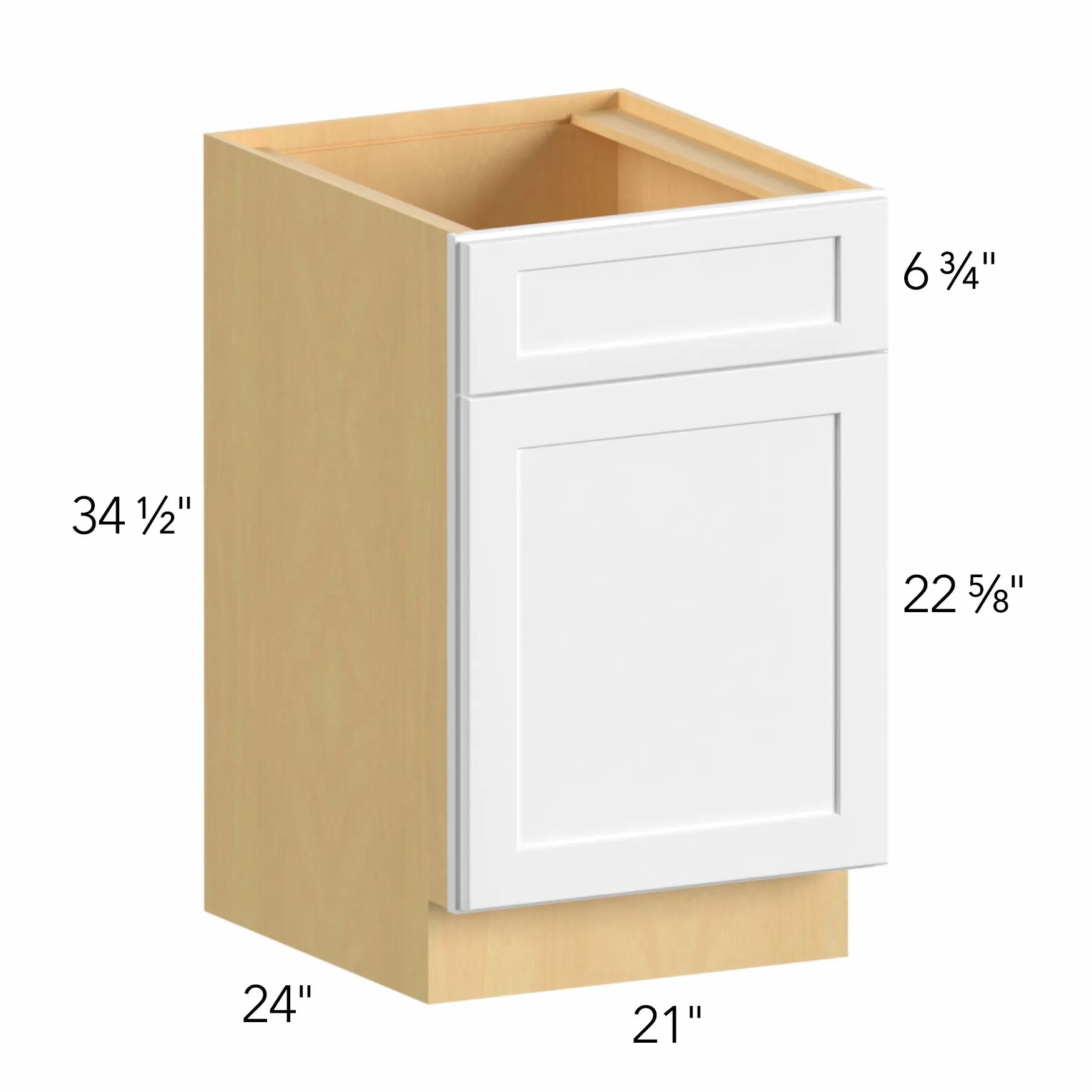 Allure® Echo Mocha 21"W x 34.5"H x 24"D Sink Base Cabinet (SB21)