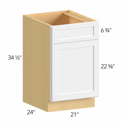 Allure® Luxe Frost 21"W x 34.5"H x 24"D Sink Base Cabinet (SB21)