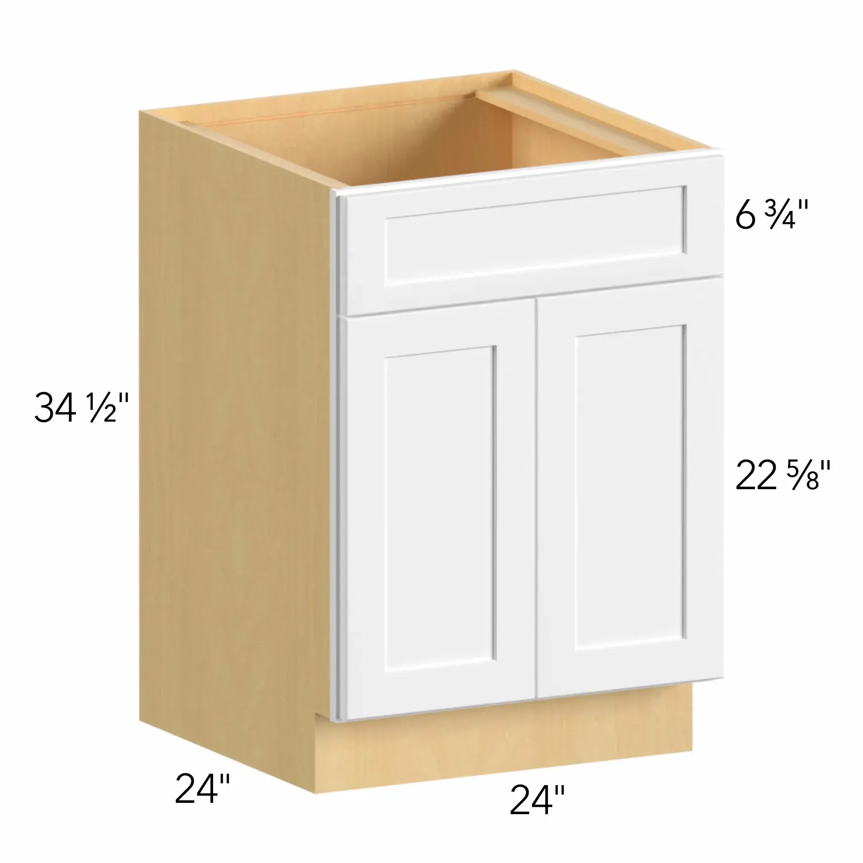 Allure® Galaxy Timber 24"W x 34.5"H x 24"D Sink Base Cabinet (SB24)