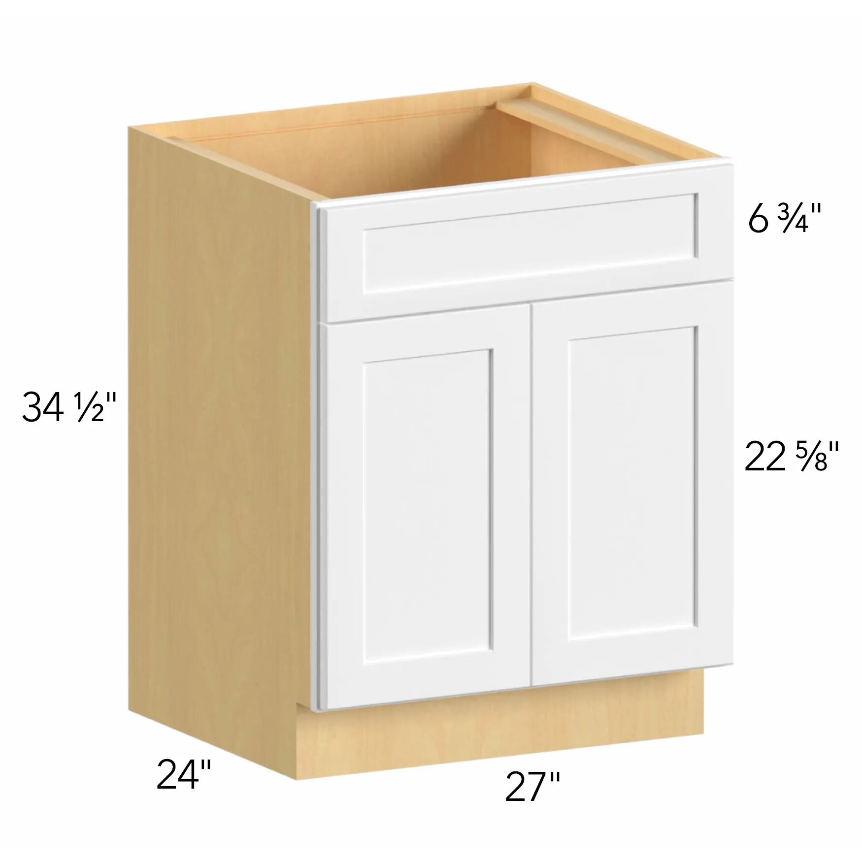 Allure® Galaxy Timber 27"W x 34.5"H x 24"D Sink Base Cabinet (SB27)