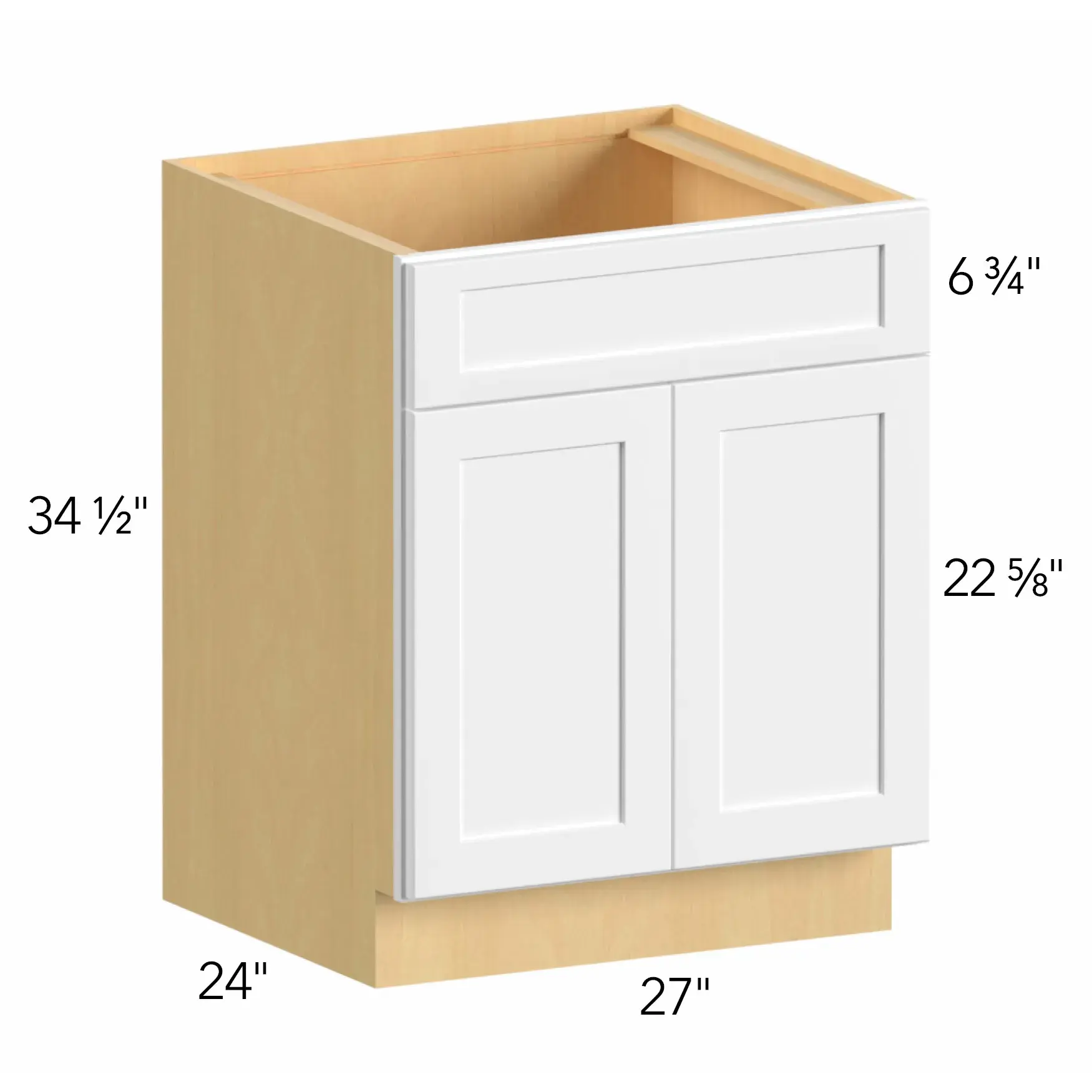 Allure® Galaxy Timber 27"W x 34.5"H x 24"D Sink Base Cabinet (SB27)