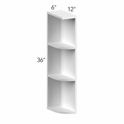 Allure® Galaxy Indigo 6"W x 36"H x 12"D Wall Open End Cabinet (Left) (OEL636)