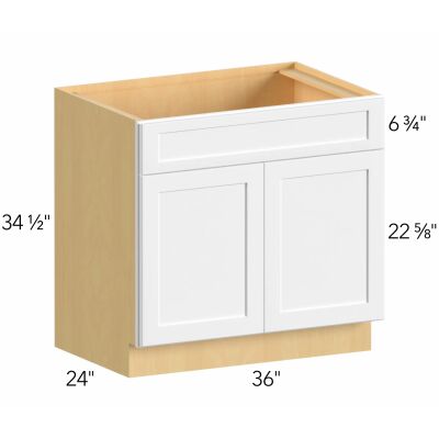 Allure® Galaxy Frost 36"W x 34.5"H x 24"D Sink Base Cabinet (SB36SDF)