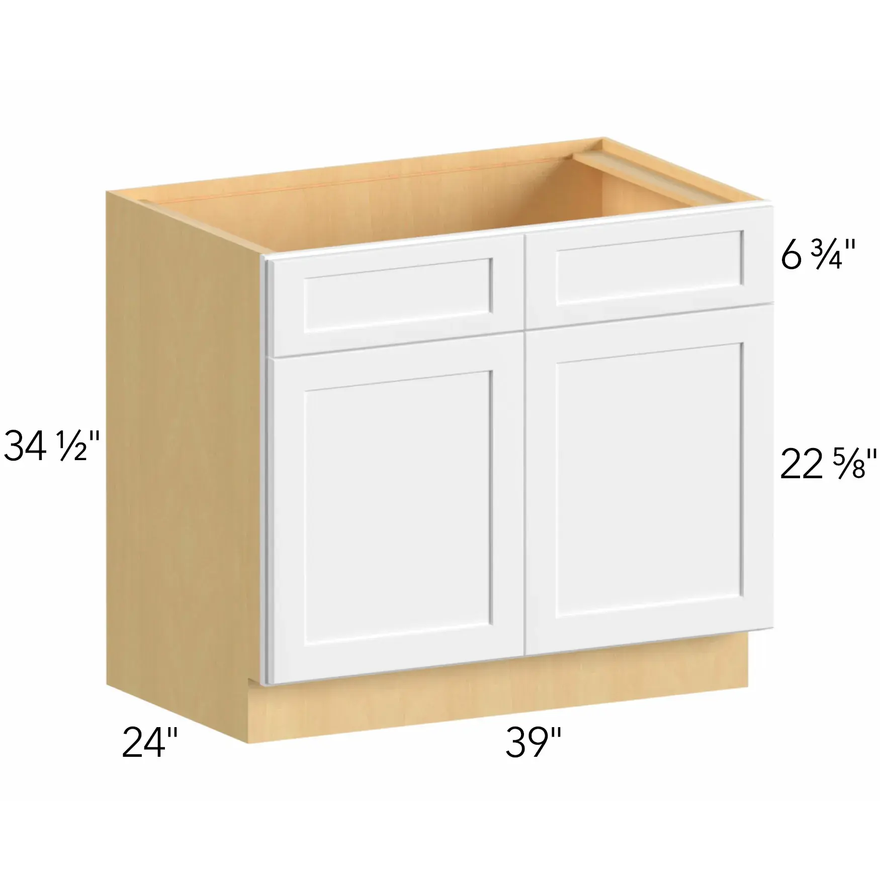 Allure® Galaxy Timber 39"W x 34.5"H x 24"D Sink Base Cabinet (SB39)