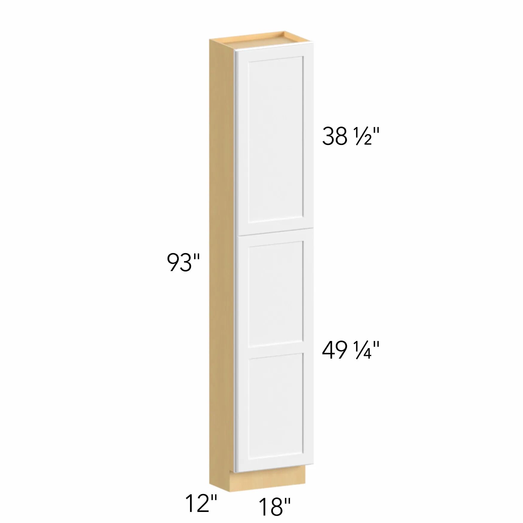 Allure® Galaxy Timber 18"W x 93"H x 12"D Tall Pantry Cabinet (TP181293)