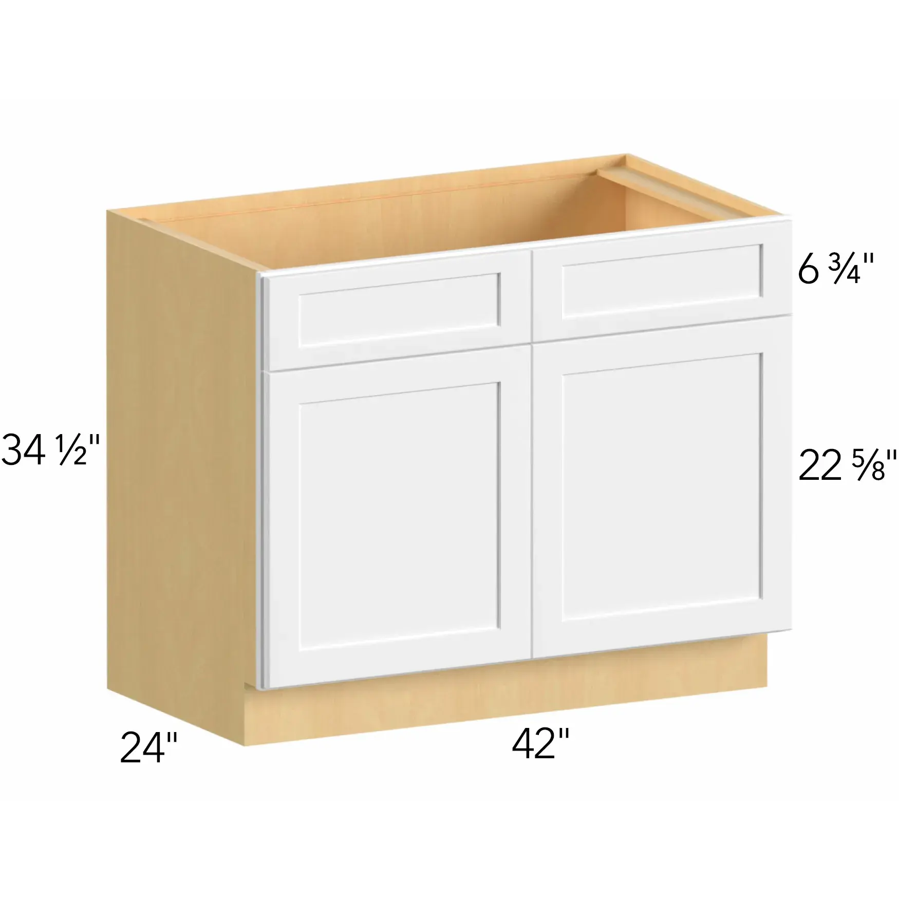 Allure® Galaxy Timber 42"W x 34.5"H x 24"D Sink Base Cabinet (SB42)