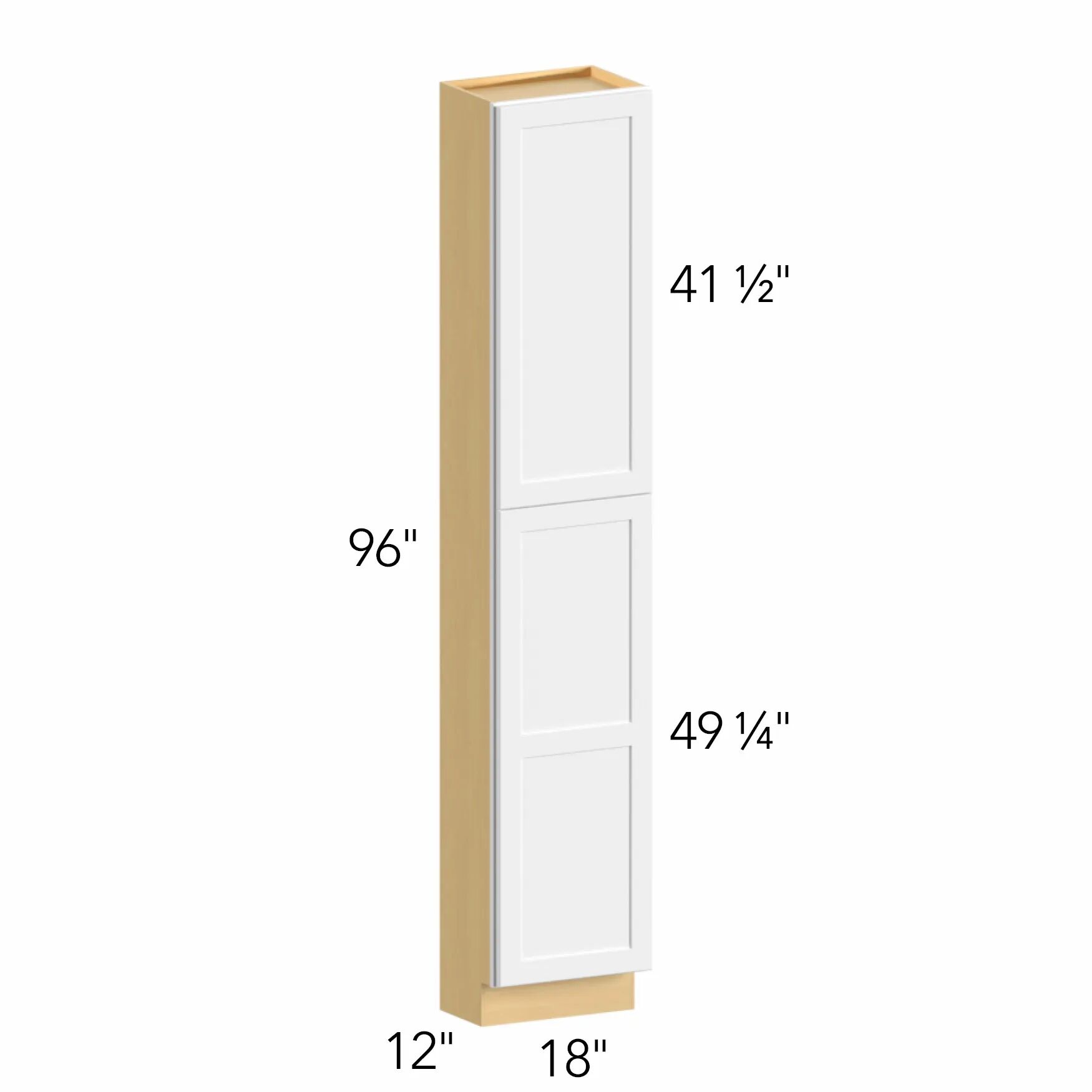 Allure® Galaxy Timber 18"W x 96"H x 12"D Tall Pantry Cabinet (TP181296)