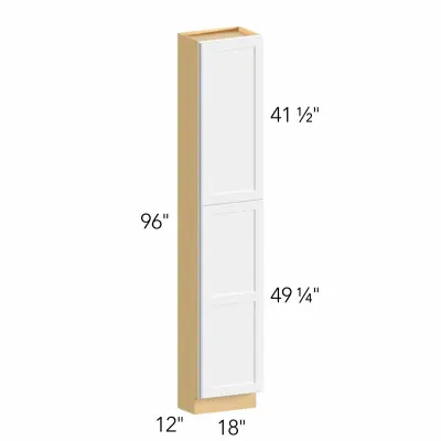 Allure® Galaxy Natural Oak 18"W x 96"H x 12"D Tall Pantry Cabinet (TP181296)