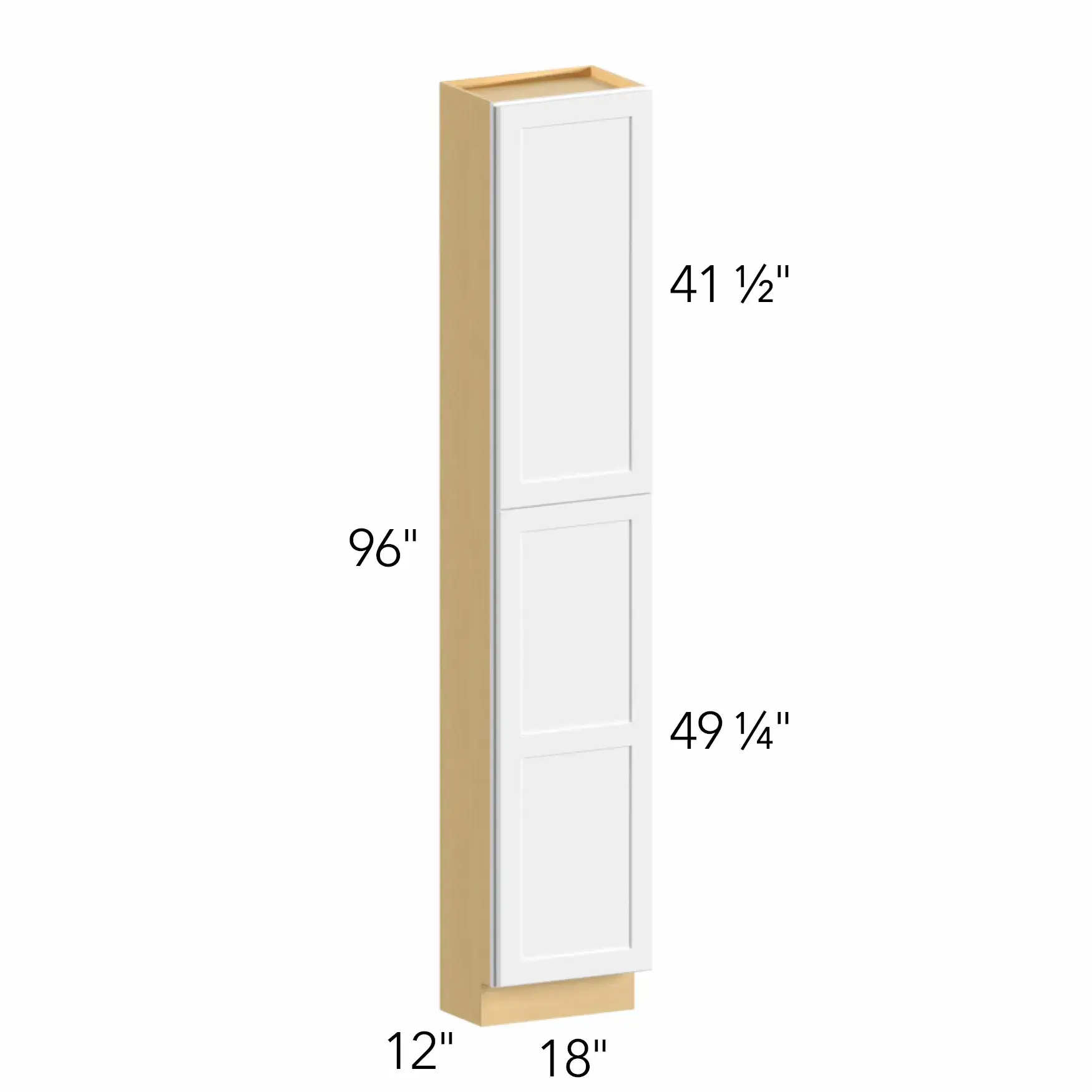 Allure® Galaxy Timber 18"W x 96"H x 12"D Tall Pantry Cabinet (TP181296)
