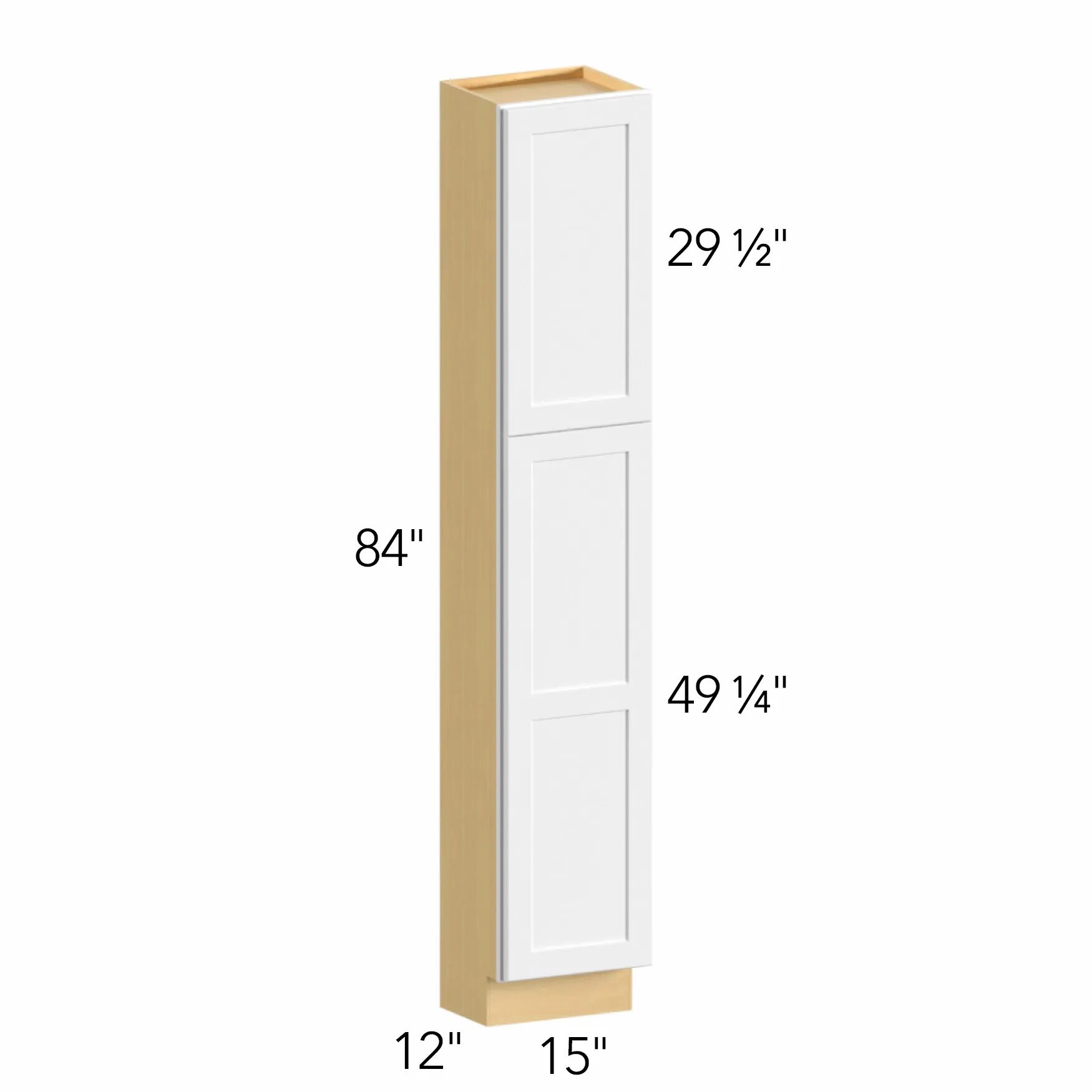 Allure® Galaxy Timber 15"W x 84"H x 12"D Tall Pantry Cabinet (TP151284)