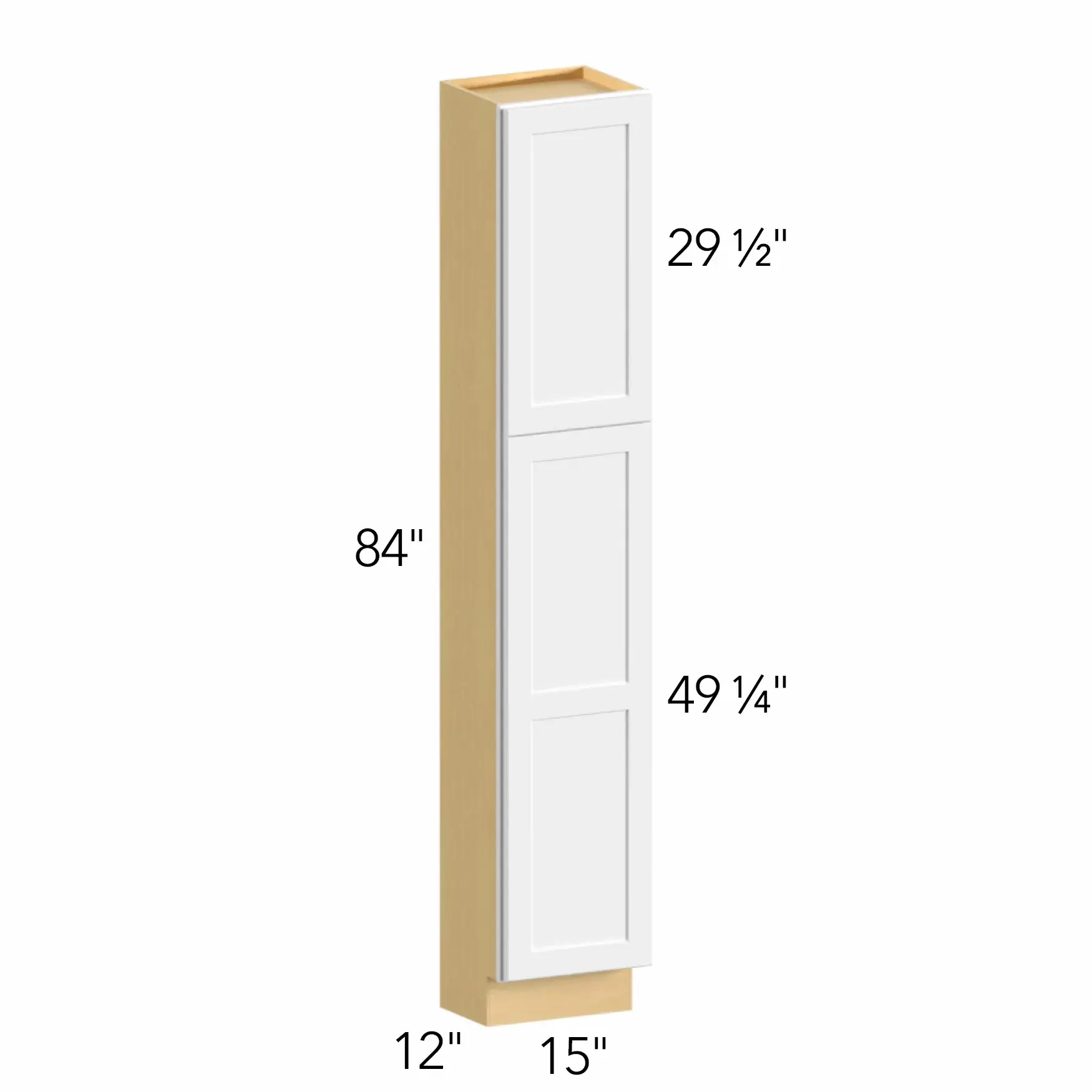 Allure® Galaxy Timber 15"W x 84"H x 12"D Tall Pantry Cabinet (TP151284)