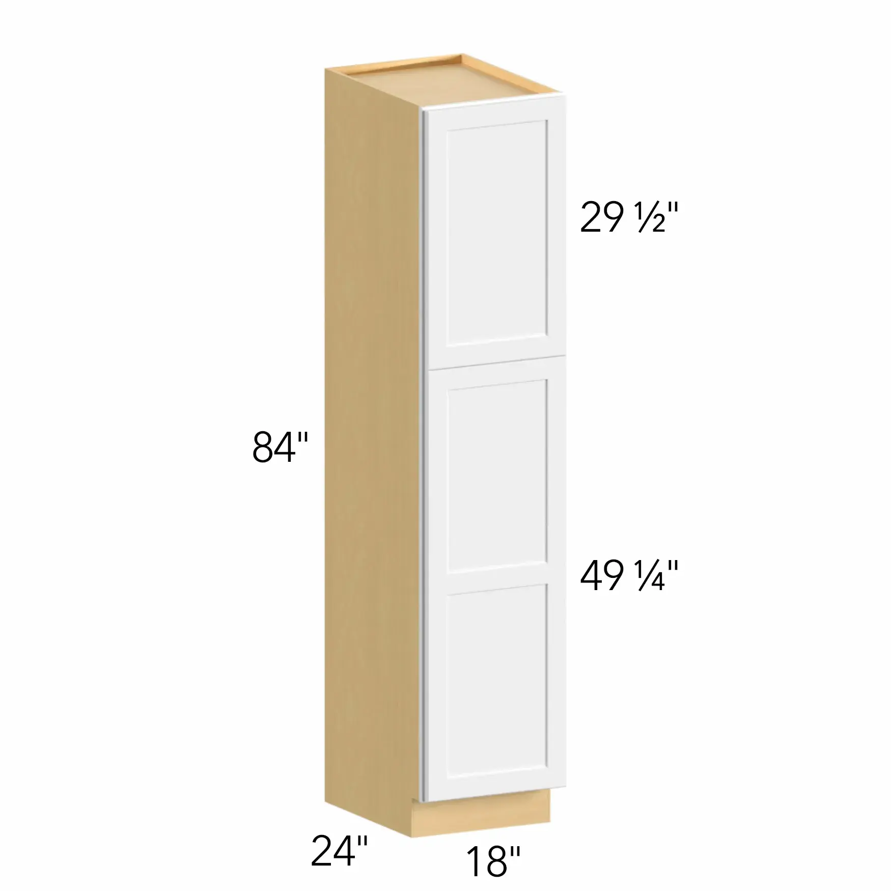 Allure® Galaxy Dove 18"W x 84"H x 24"D Tall Pantry Cabinet (TP182484)