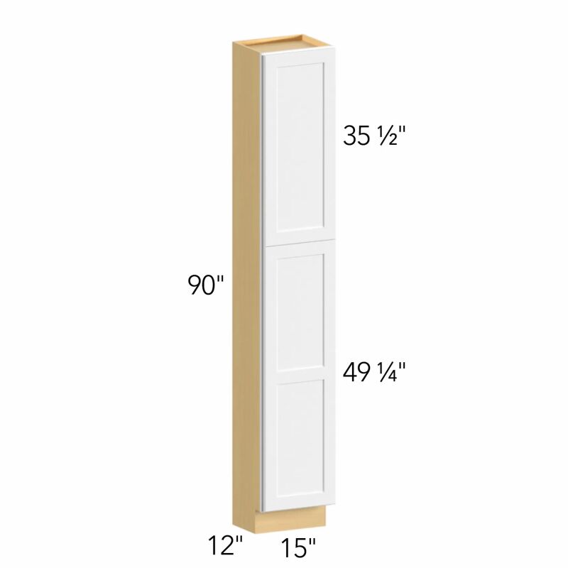 Allure® Luna Timber 15"W x 90"H x 12"D Tall Pantry Cabinet (TP151290)