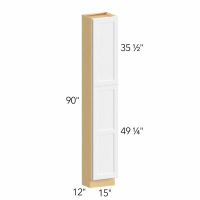 Allure® Echo Dove 15"W x 90"H x 12"D Tall Pantry Cabinet (TP151290)