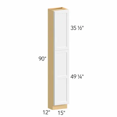 Allure® Luna Timber 15"W x 90"H x 12"D Tall Pantry Cabinet (TP151290)