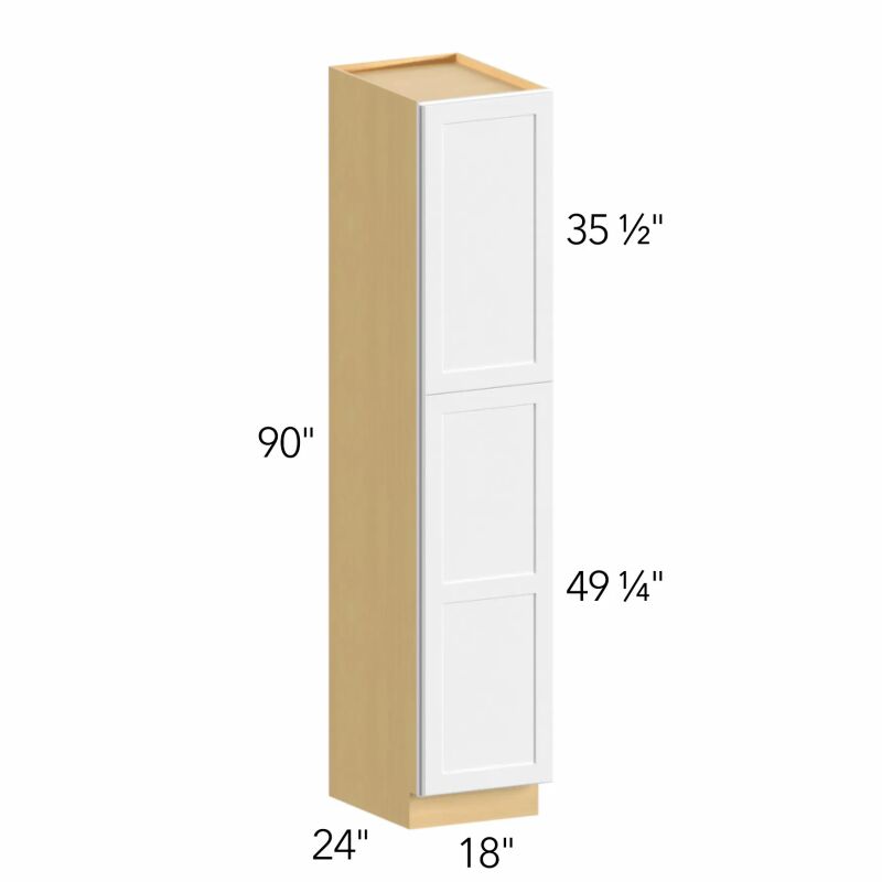 Allure® Fusion Oyster 18"W x 90"H x 24"D Tall Pantry Cabinet (TP182490)