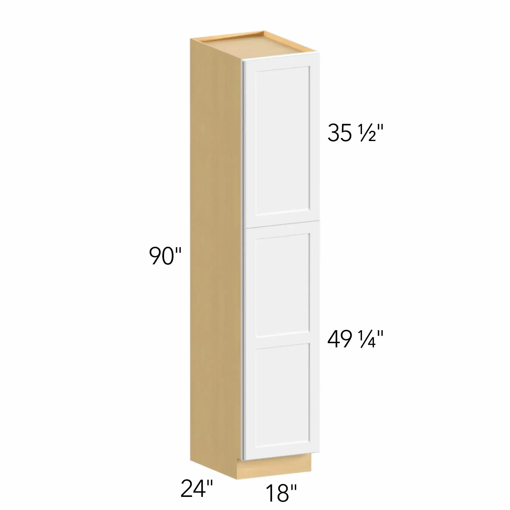 Allure® Galaxy Timber 18"W x 90"H x 24"D Tall Pantry Cabinet (TP182490)