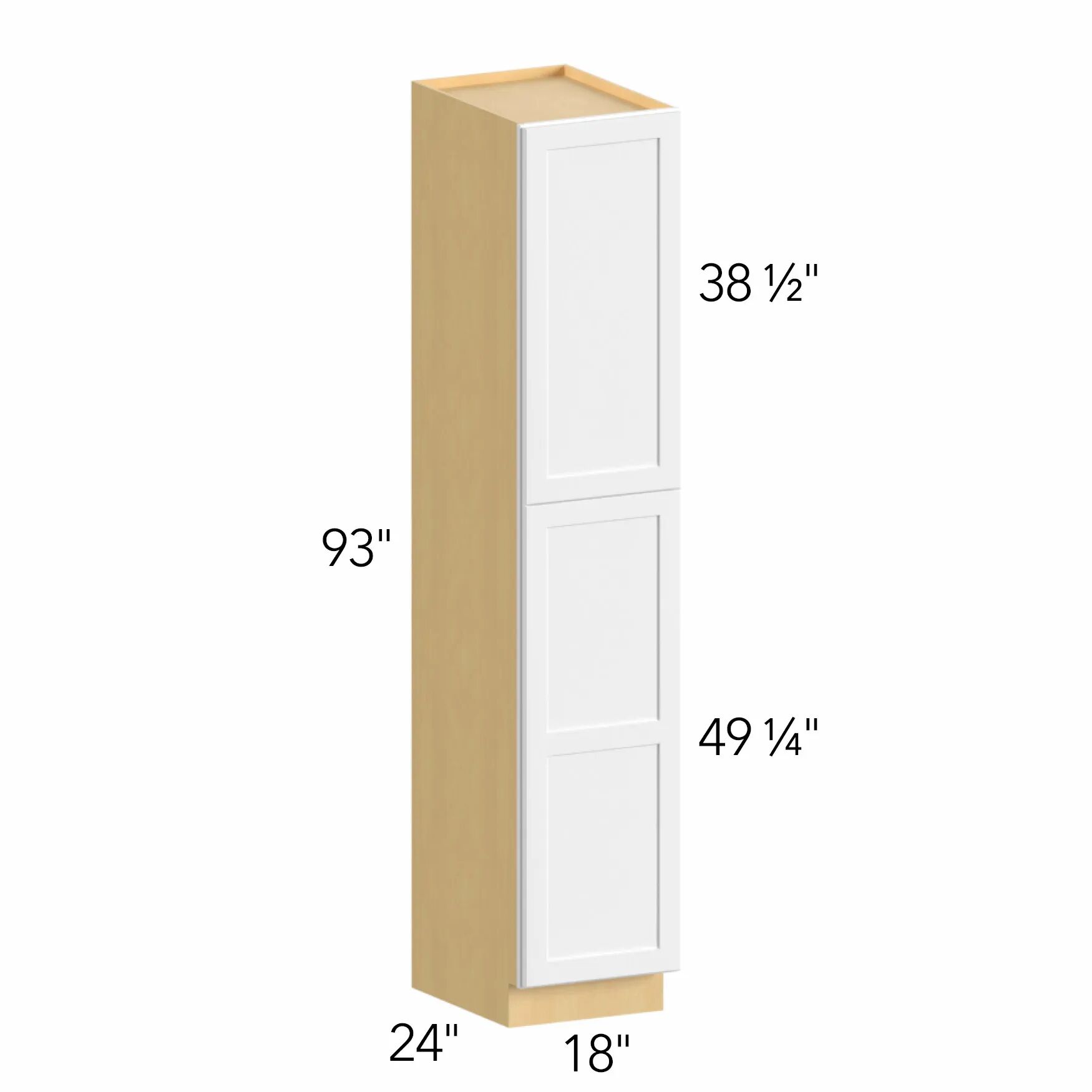 Ovela® Tuscany Olmo 3 18"W x 88.5"H x 24"D Tall Pantry Cabinet (TP182493)