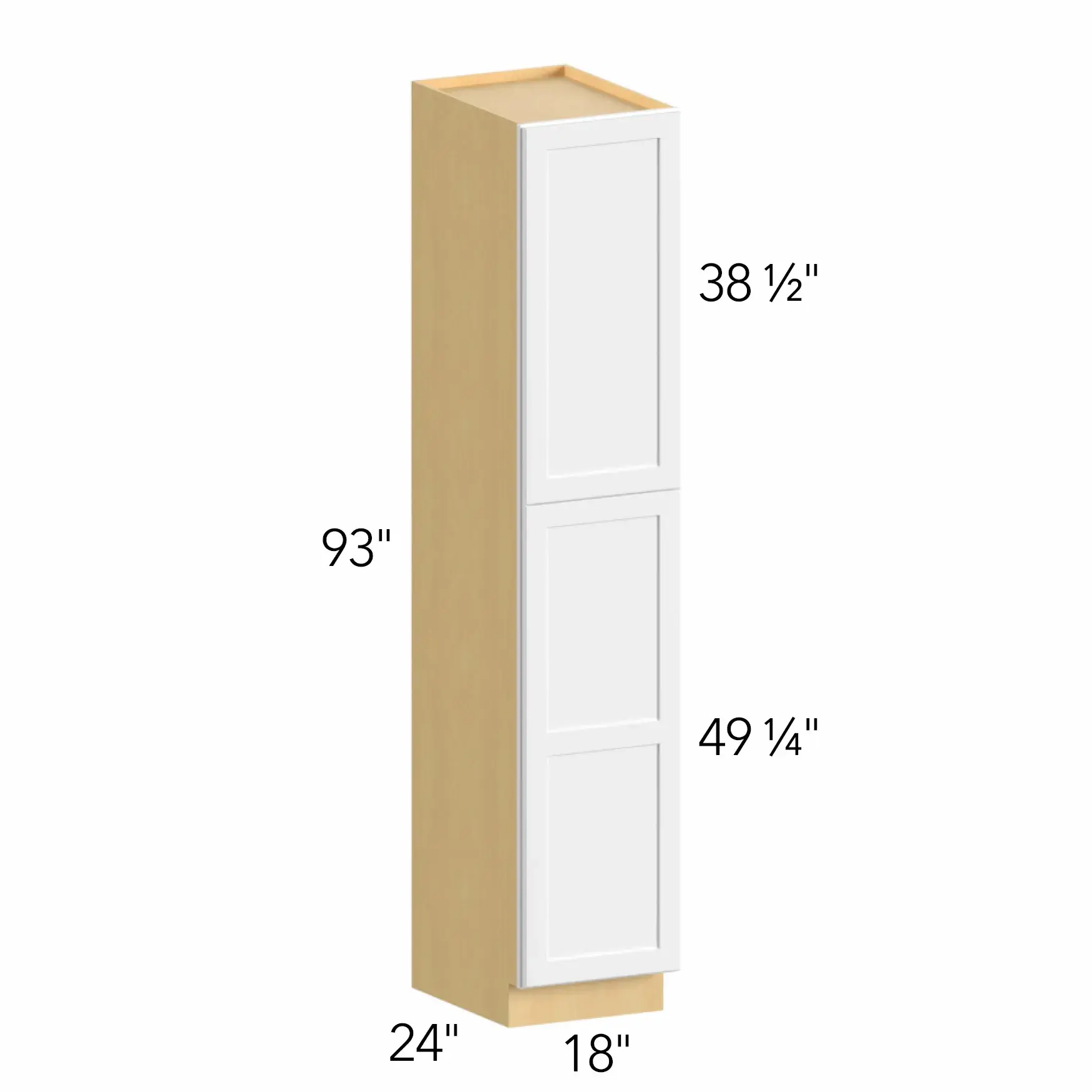Ovela® Tuscany Olmo 3 18"W x 88.5"H x 24"D Tall Pantry Cabinet (TP182493)