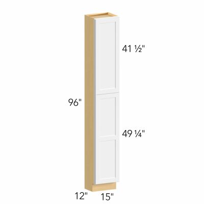 Allure® Echo Dove 15"W x 96"H x 12"D Tall Pantry Cabinet (TP151296)