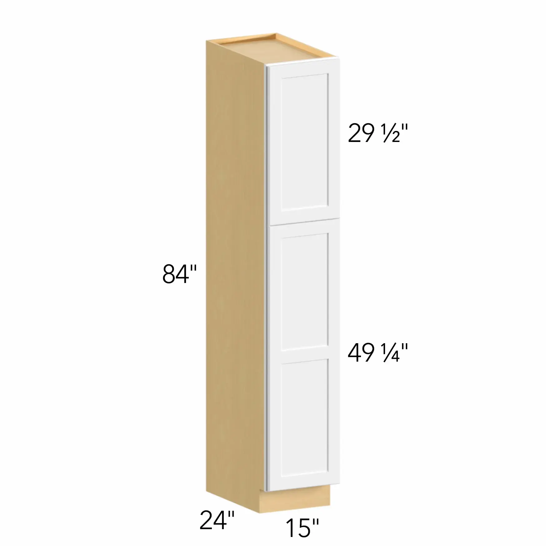 Allure® Galaxy Truffle 15"W x 84"H x 24"D Tall Pantry Cabinet (TP152484)