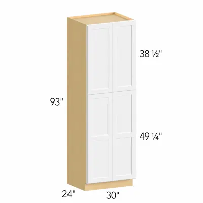 Ovela® Tuscany Muratti 1 30"W x 88.5"H x 24"D Tall Pantry Cabinet (TP302493)