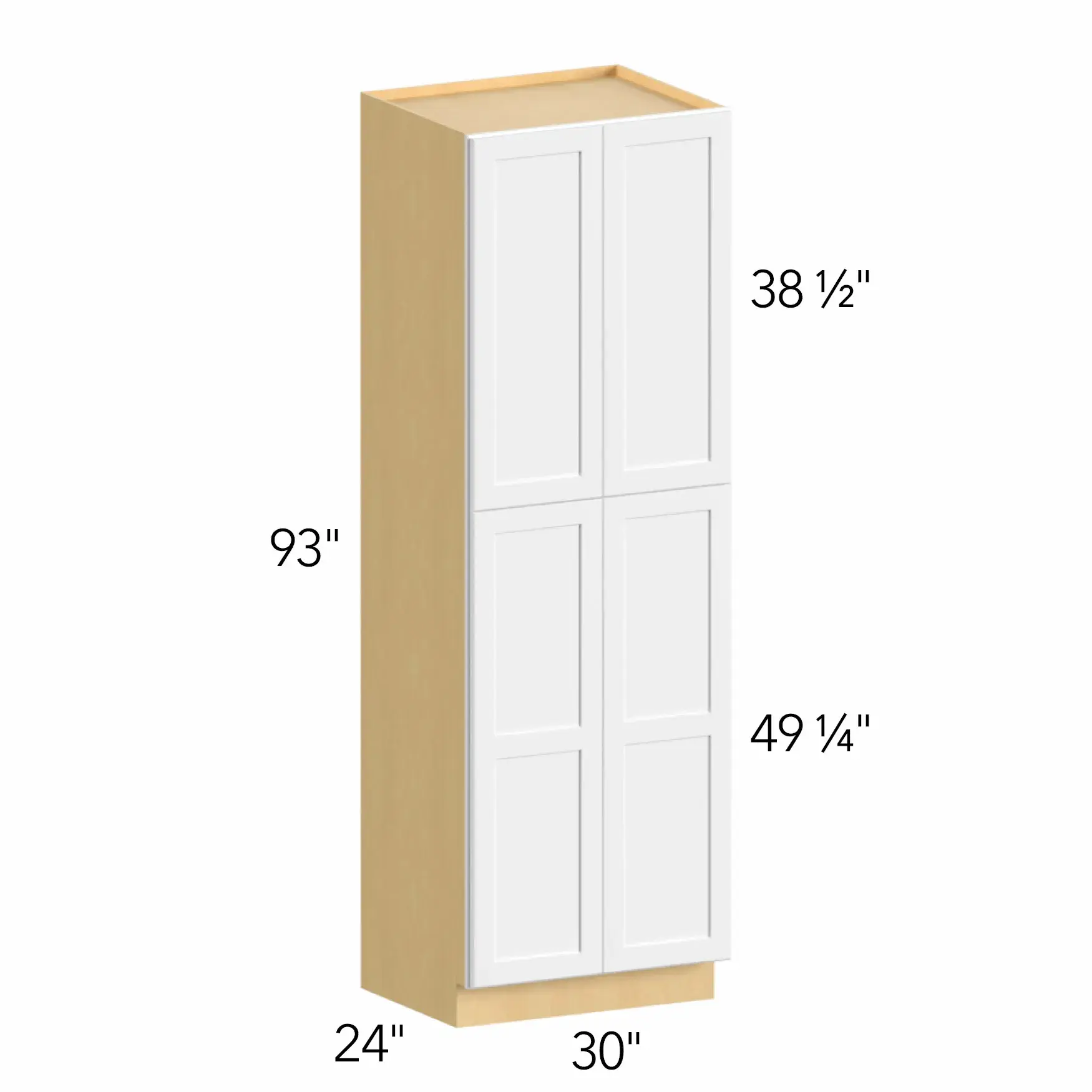 Ovela® Tuscany Rosales 2 30"W x 88.5"H x 24"D Tall Pantry Cabinet (TP302493)
