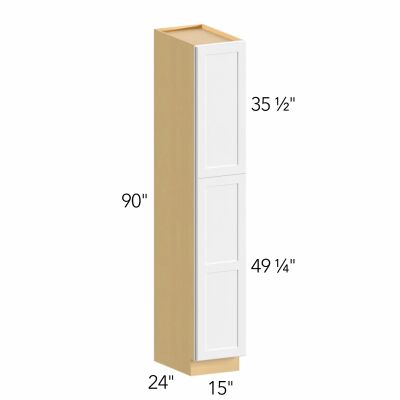 Allure® Echo Dove 15"W x 90"H x 24"D Tall Pantry Cabinet (TP152490)