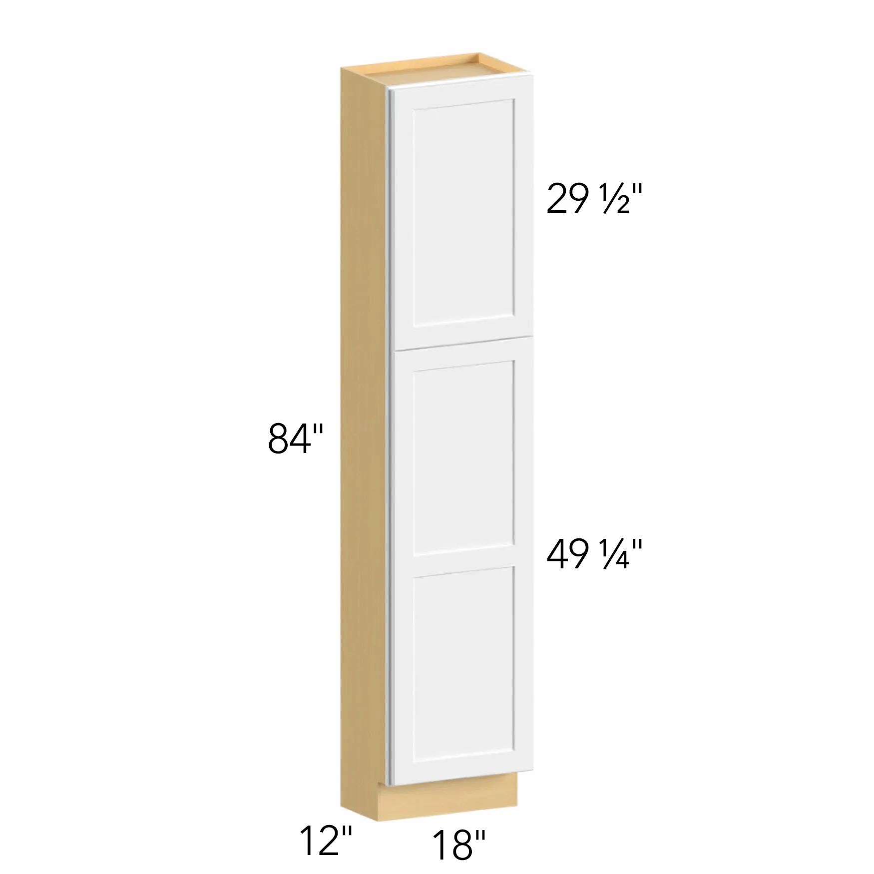 Allure® Echo Timber 18"W x 84"H x 12"D Tall Pantry Cabinet (TP181284)