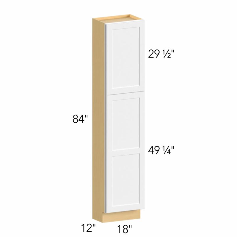Allure® Galaxy Nickel 18"W x 84"H x 12"D Tall Pantry Cabinet (TP181284)