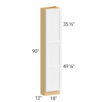 Allure® Echo Dove 18"W x 90"H x 12"D Tall Pantry Cabinet (TP181290)