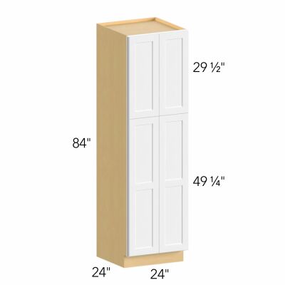 Allure® Galaxy Dove 24"W x 84"H x 24"D Tall Pantry Cabinet (TP242484)