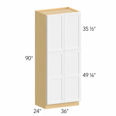Allure® Galaxy Mocha 36"W x 90"H x 24"D Tall Pantry Cabinet (TP362490)