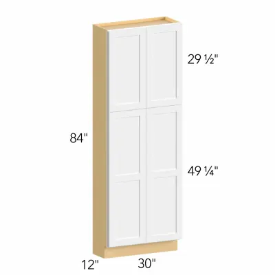 Allure® Fusion Stone 30"W x 84"H x 12"D Tall Pantry Cabinet (TP301284)
