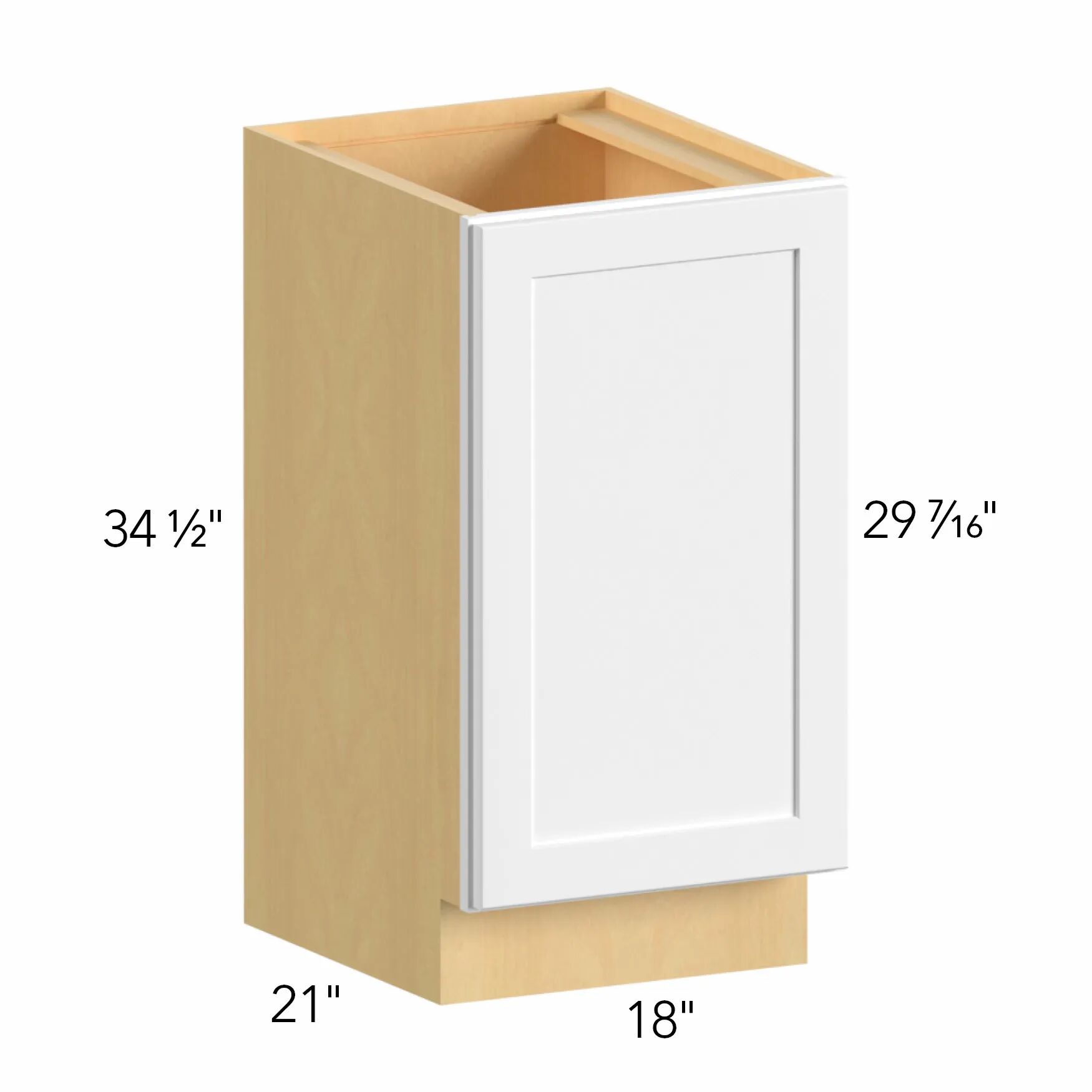 Allure® Galaxy Timber 18"W x 34.5"H x 21"D Vanity Cabinet (VB18FD)