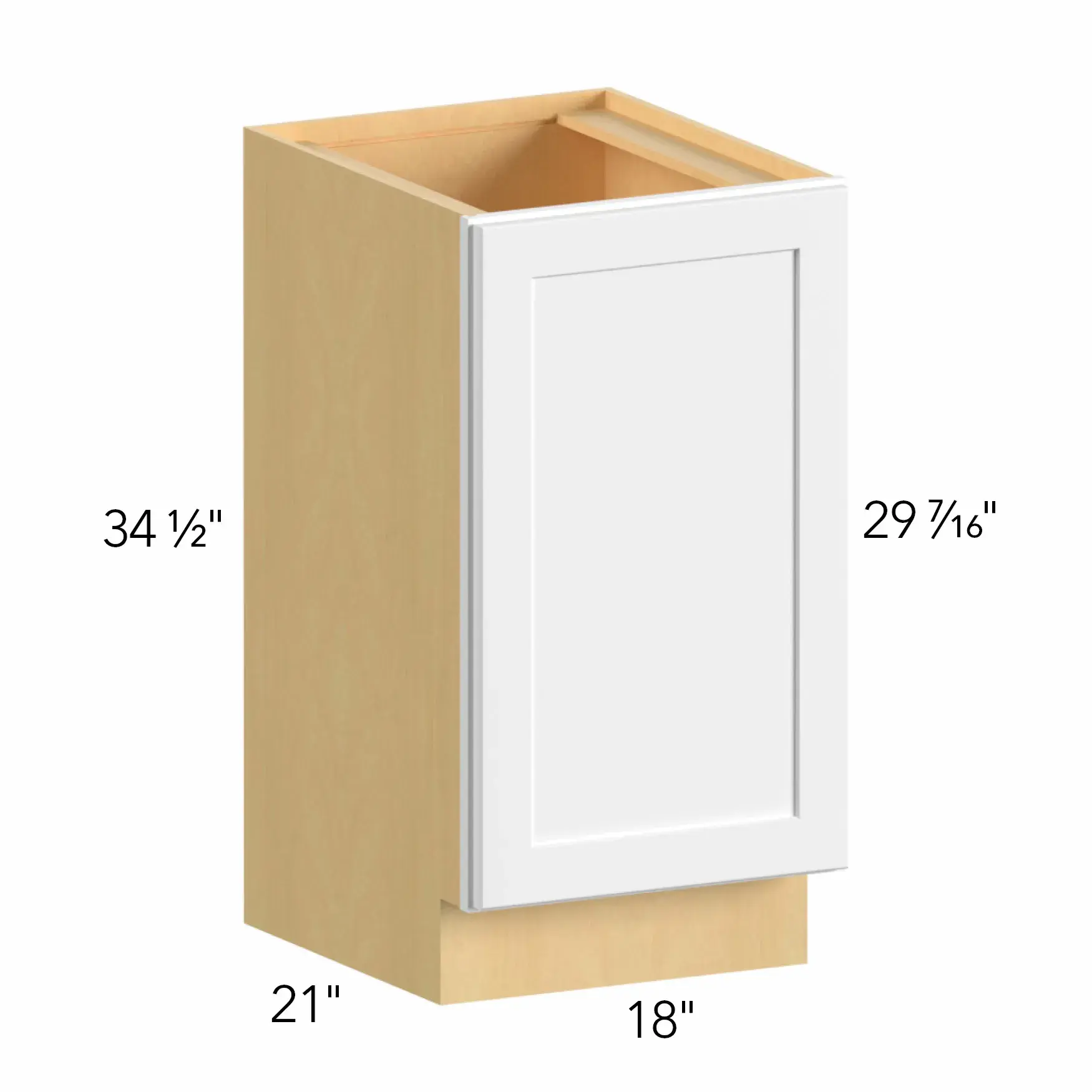 Allure® Galaxy Timber 18"W x 34.5"H x 21"D Vanity Cabinet (VB18FD)
