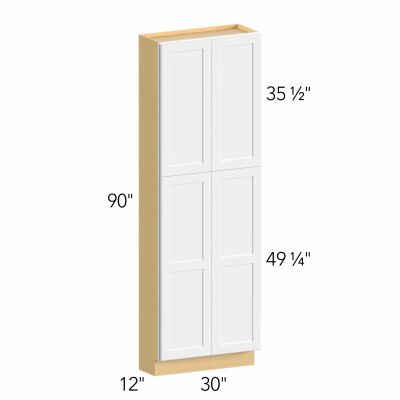 Allure® Echo Timber 30"W x 90"H x 12"D Tall Pantry Cabinet (TP301290)