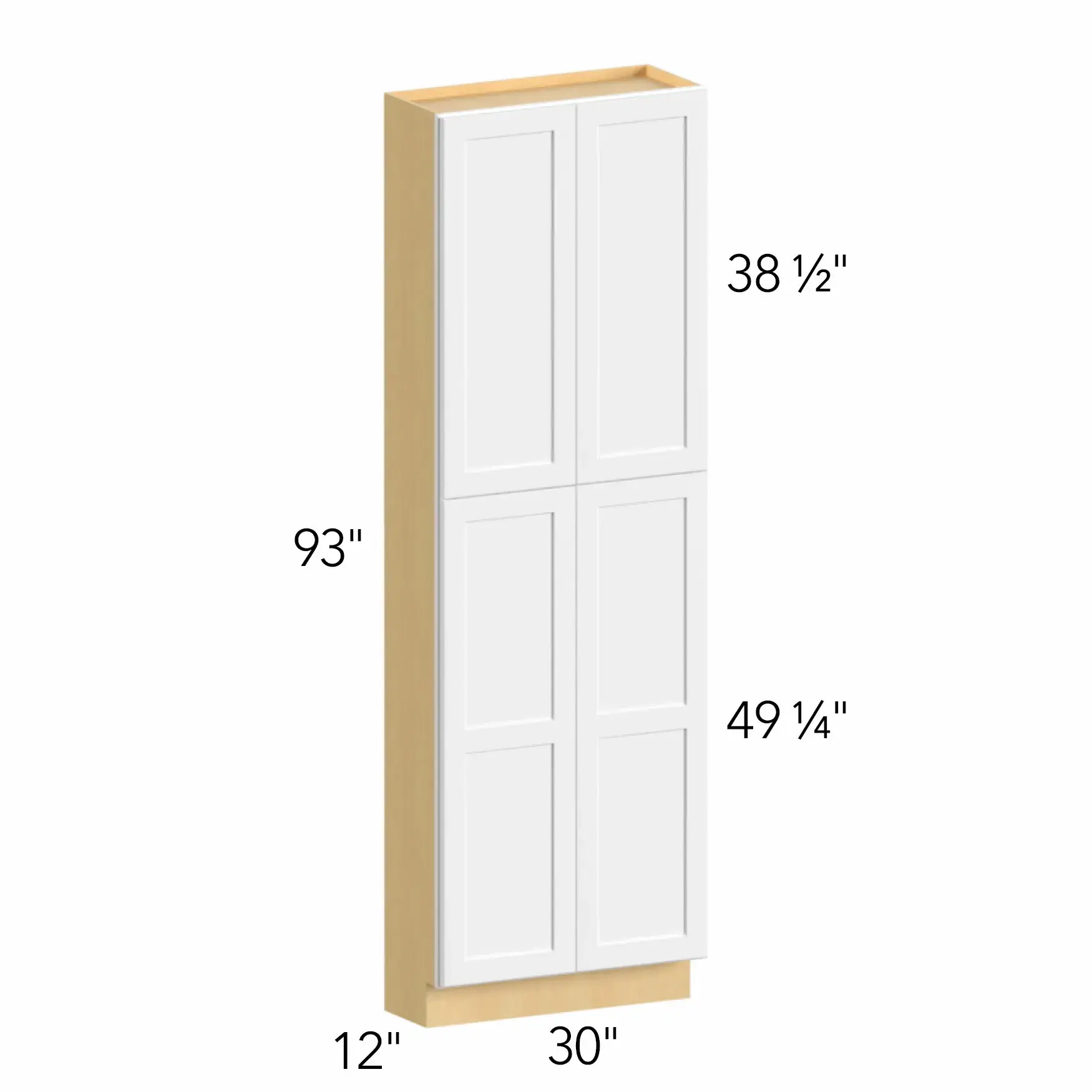 Allure® Galaxy Indigo 30"W x 93"H x 12"D Tall Pantry Cabinet (TP301293)