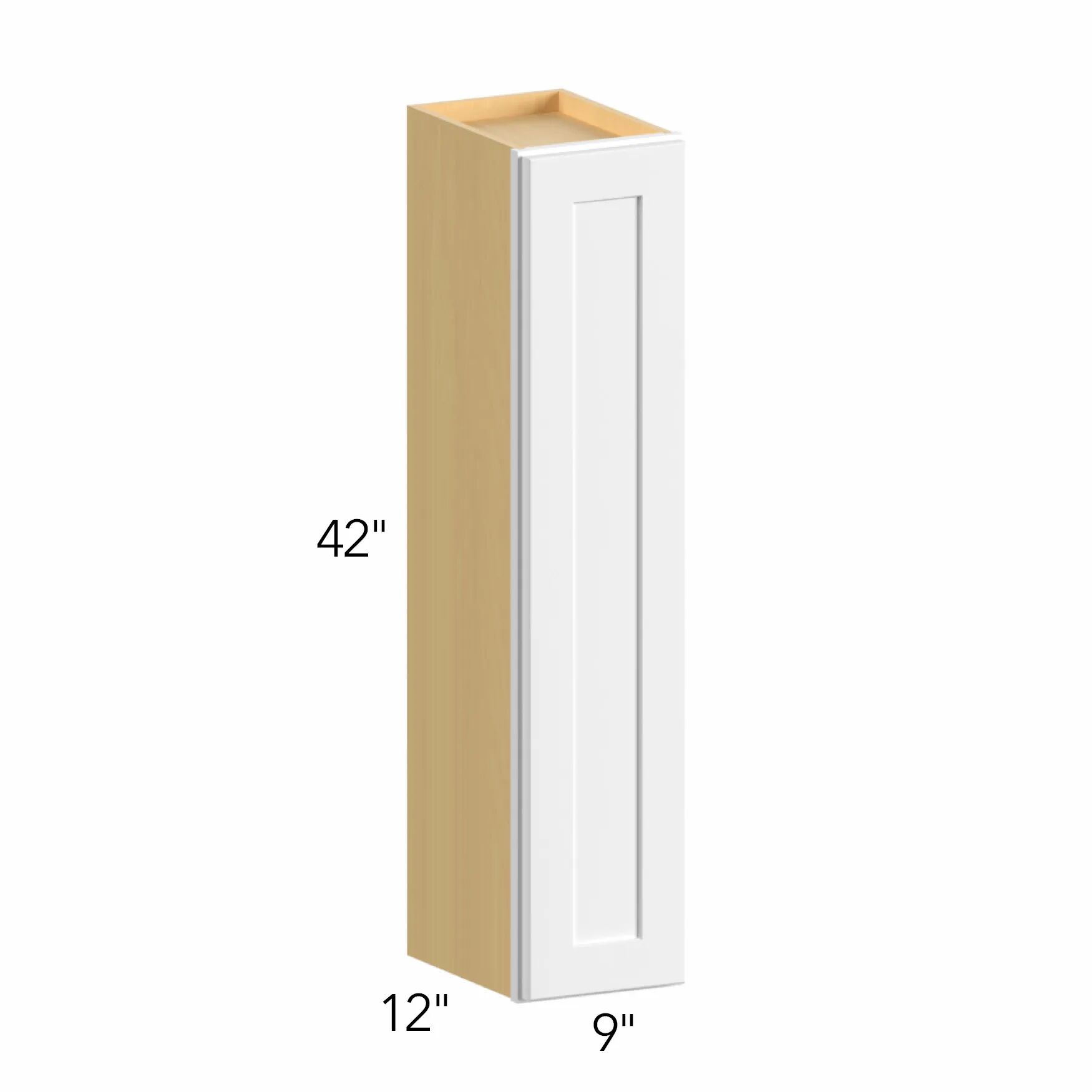 Allure® Galaxy Dove 9"W x 42"H x 12"D Wall Cabinet (W0942)