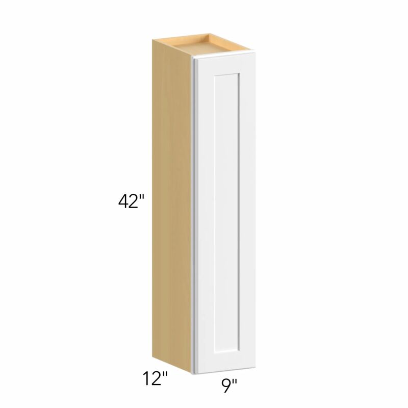 Allure® Fusion Oyster 9"W x 42"H x 12"D Wall Cabinet (W0942)